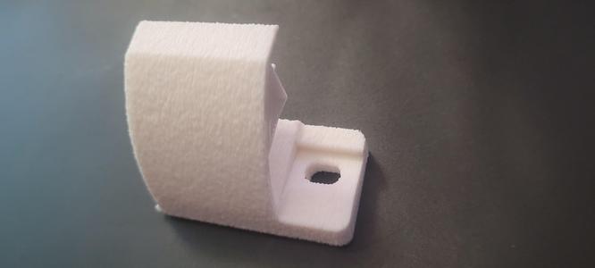 Dometic campervan the end of the curtain rail.