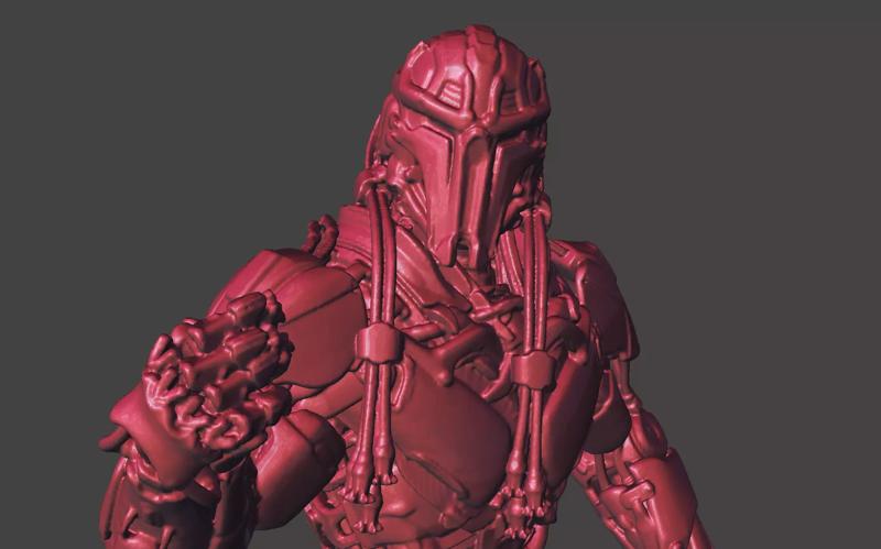 SECTOR - MORTAL KORMBAT 11 CYBORG MK11 Hi-poly STL