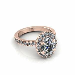 Pav Halo Wedding Ring