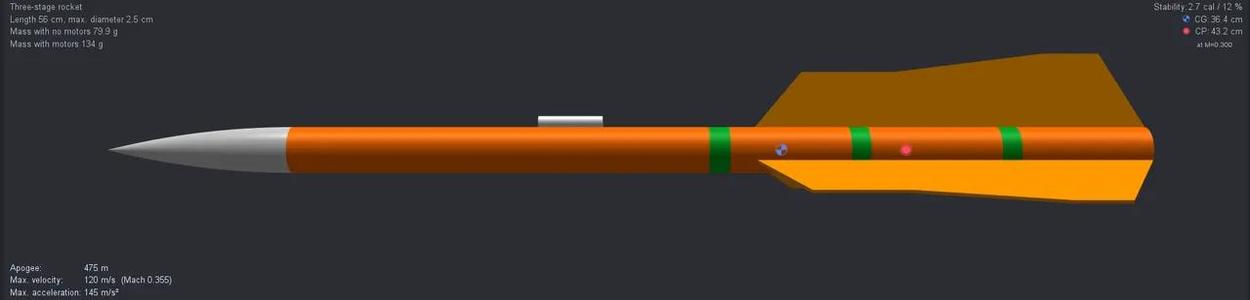3 stage Model rocket   