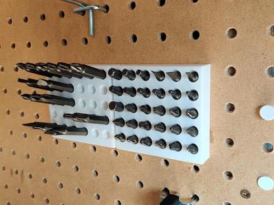 Hex bit Holder For Pegboard
