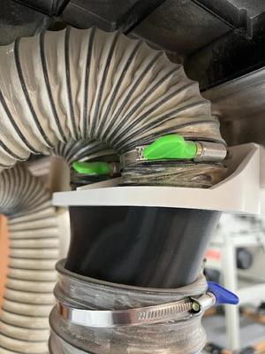 4" to Dual 2.5" (100mm to Dual 63mm) Dust Collector Hose Splitter/Adapter   