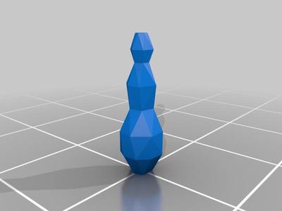 tall low-poly vase