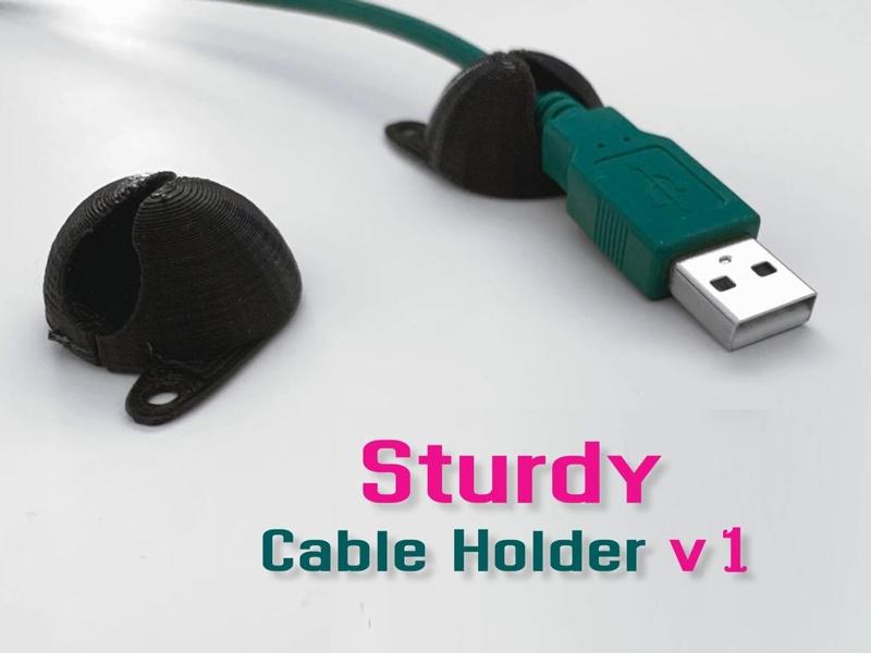 Sturdy Cable Holder (cable clip/clamp)