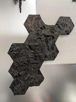 Presidential Range, White Mountains, NH Hexagon Map