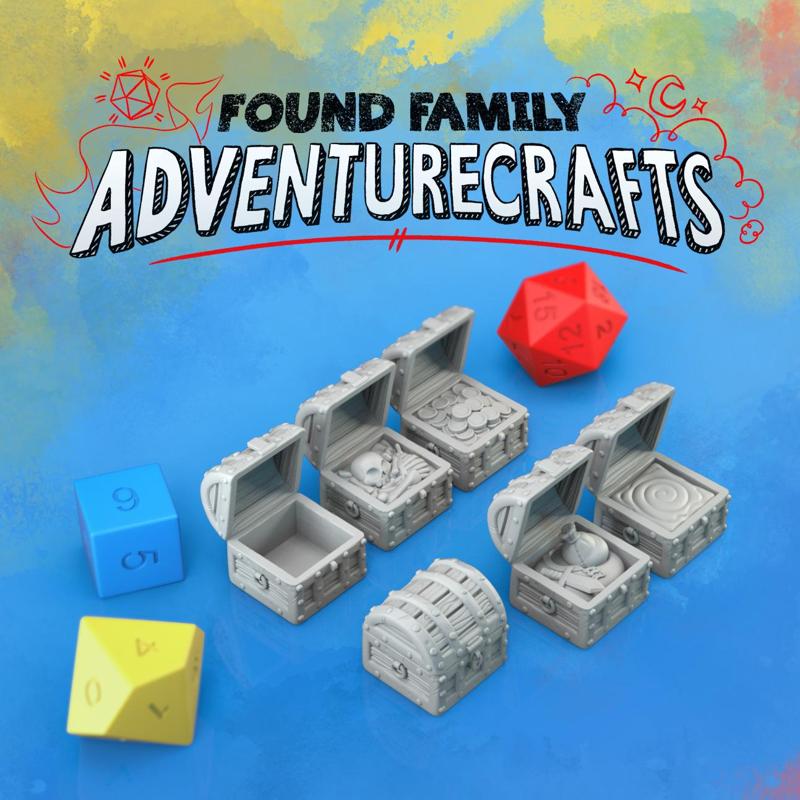 Treasure Chest Dungeon Props - Closed/Open + four interchangable contents