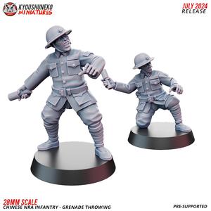 Grenade Throwing - Chinese NRA Infantry ww2