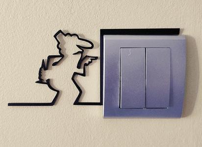 Funny Light Switch Gadget – La Linea Balum 56   
