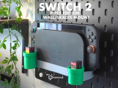 Switch 2 Dock Pipes Edition Wall/Skadis mount