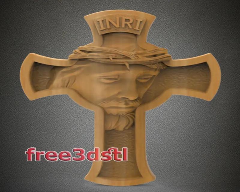 Jesus Cross STL File (FREE)   