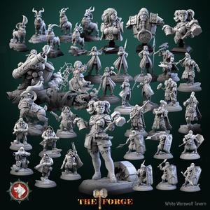 'The Forge' July 2023 release 37 STL's miniatures pre-supported