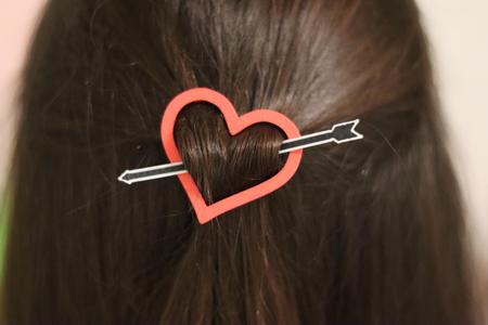 Heart Hair Clip/Sweater Pin