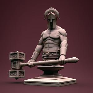 Greek hero Bust