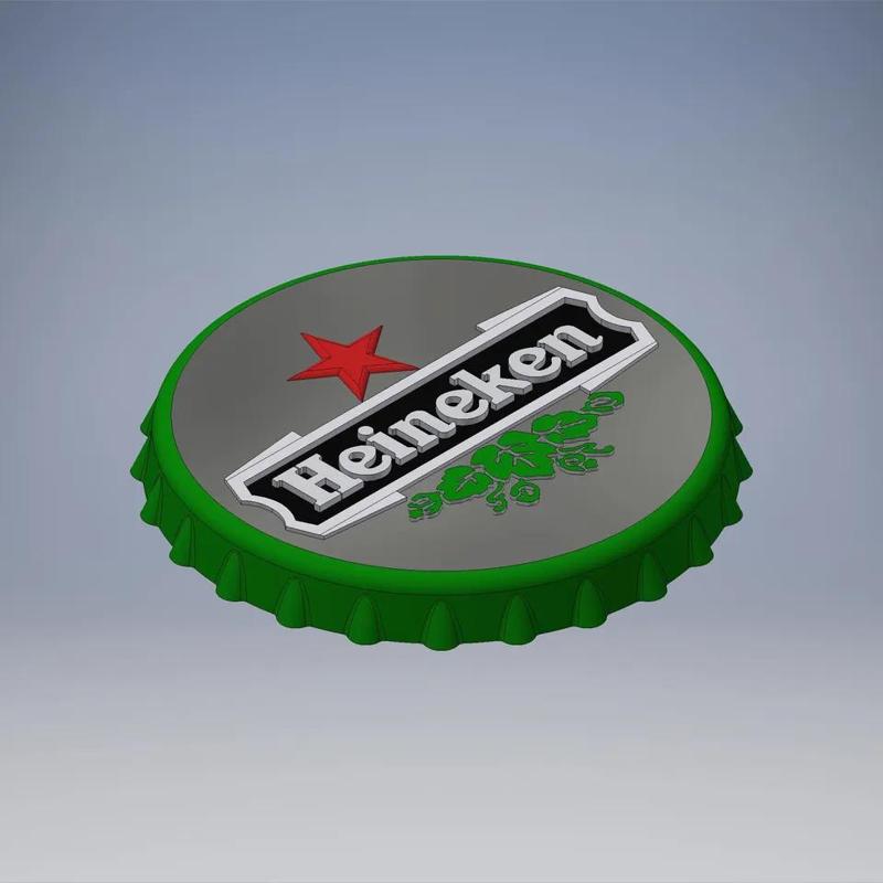 Heineken bottle cap logo   