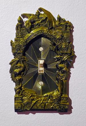 Dragon Forest Castle Light Switch Plate