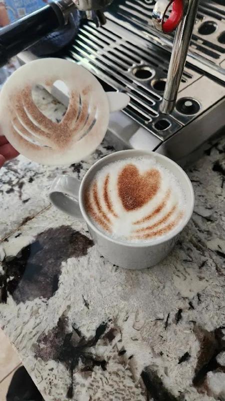 Coffee or dessert stencil that actually works!!   