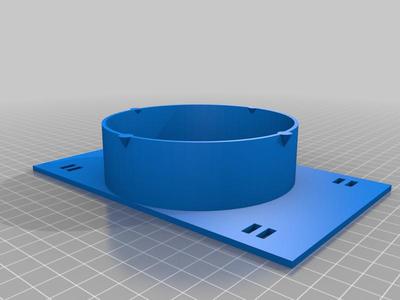 4"x7" to 4" round Air Conditioner Adapter Plate