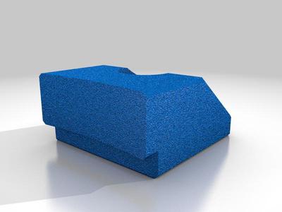 Air filter mounting block