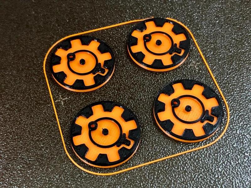 €1 AR-15 Einkaufswagenchip / AR-15 shopping cart coin multicolor   