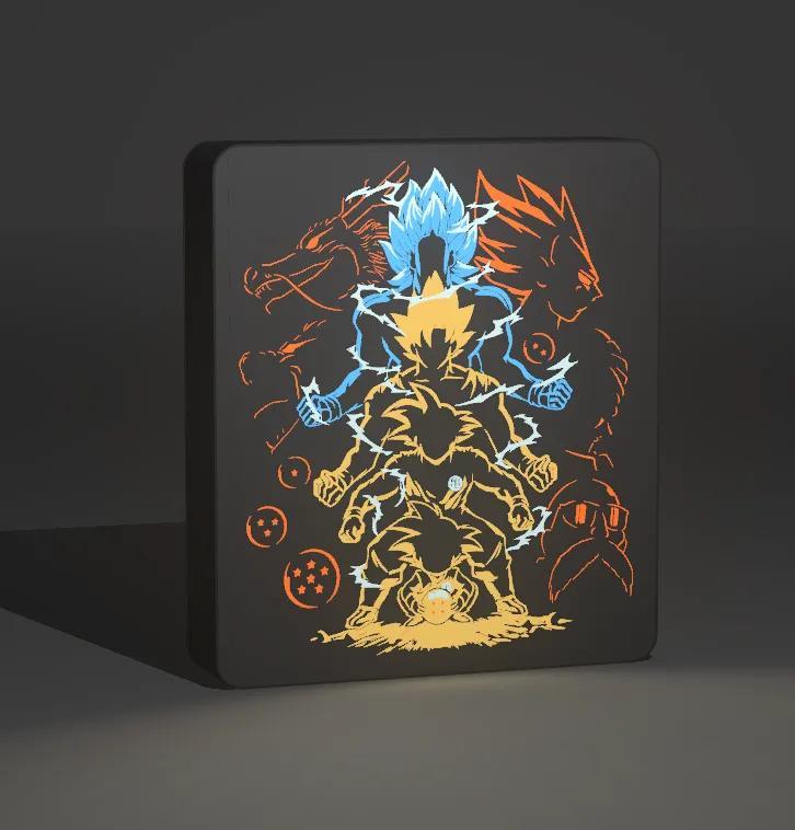 Lámpara LED 3D de Goku y sus Transformaciones (Dragon Ball)   