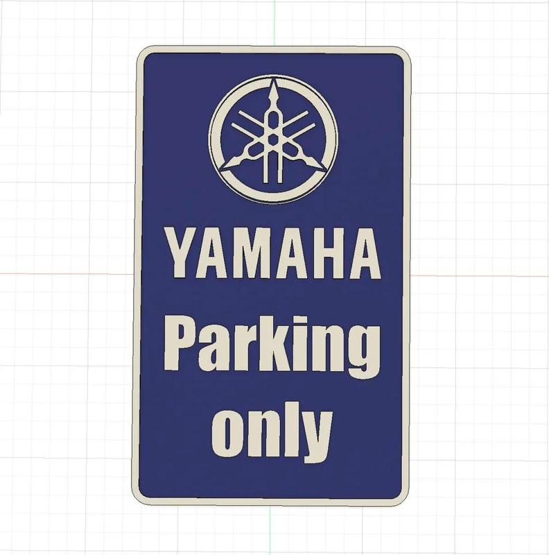 Yamaha parking only   