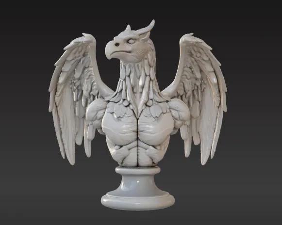 Griffin Statue   