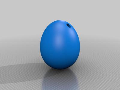 Easter Egg Shape with hole for hanging