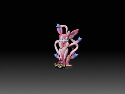 Sylveon - EEVEE EVOLUTION-POKÉMON FIGURINE - 3D PRINT MODEL