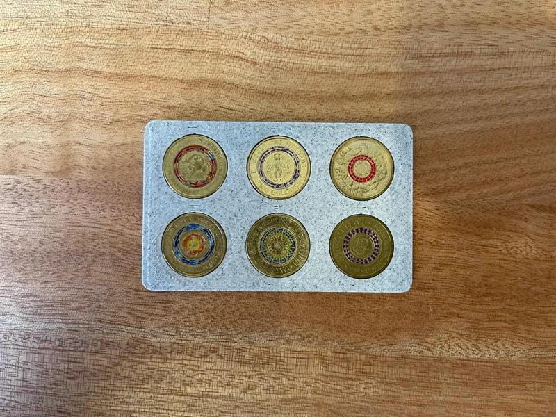 Credit Card Sized $1 and $2 Coin Holder   