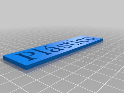 Plastic sign