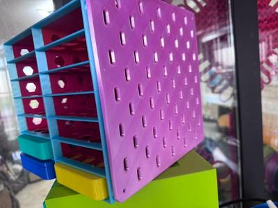 Storage Box with IKEA Skadis Pegboard
