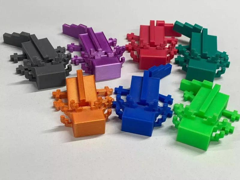 Articulated Minecraft Axolotl