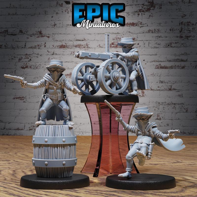 Goblin Bandit or Sheriff Set / Ruthless Goblinoid / Green Skin Lawman / Evil Ogre / Criminal Villager / Wild West Encounter