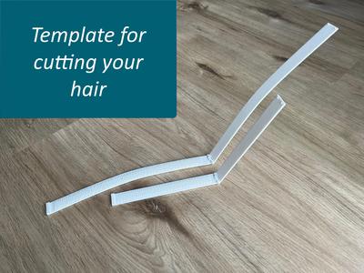 Template for cutting hair