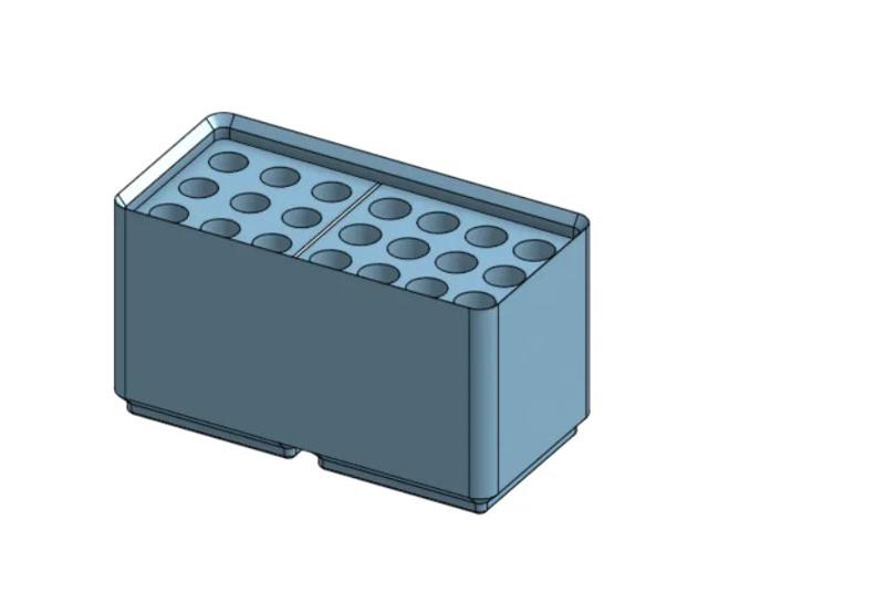 Gridfinity Pencil and Colored Pencil Holder   