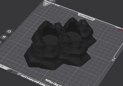 mountain candle holder   