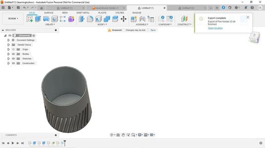 Pen holder v3 (with thicker walls)   