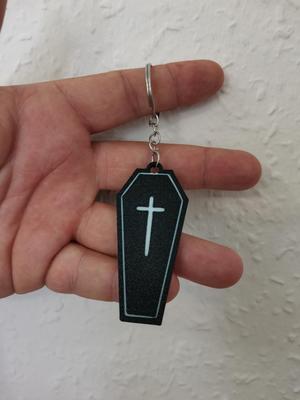 Coffin keychain