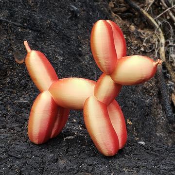 Balloon Animal Dog Statue, Flex Print, Cute Dog art