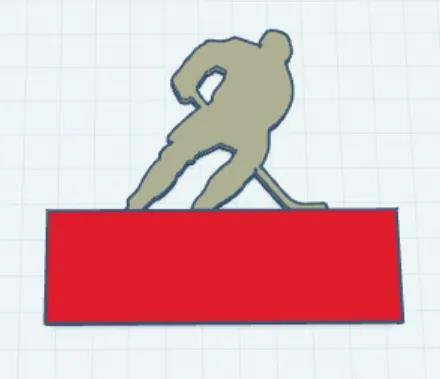 Personalized 2D Hockey Name Plate   