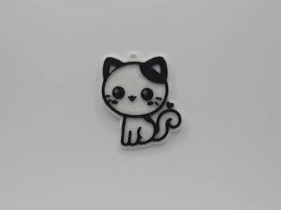 Cute Cat Keychain   