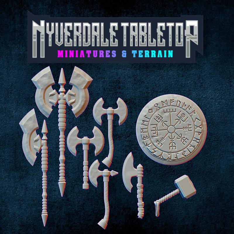 Viking Weapons & Shield Pack 1