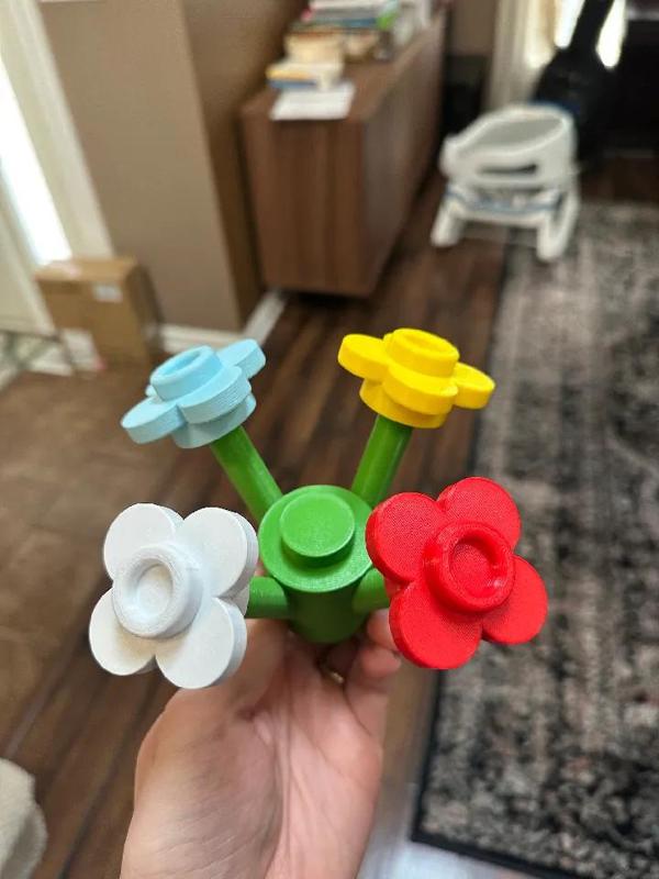 High Poly LEGO Flower   