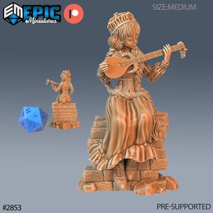 Norse Bard Girl / Nordic Folk / Viking Villager / Female Wildling / Arctic Barbarian