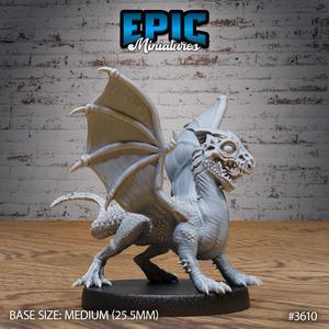 White Dragon Wyrmling ‧ DnD Miniature ‧ Tabletop Miniatures ‧ Gaming Monster ‧ 3D Model ‧ RPG ‧ DnDminis ‧ STL FILE