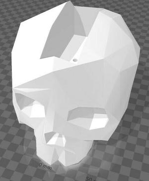Skull Low Poly Pot