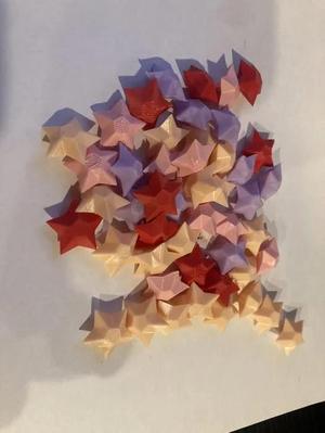 Plastic Paper Stars   