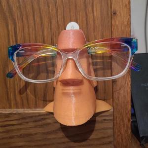 Wall Mounted Moai Glasses Holder