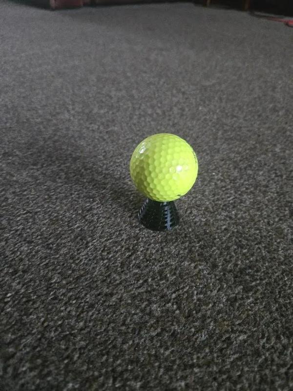 Golf Simulator Birdie Tees Added Support to top ring   