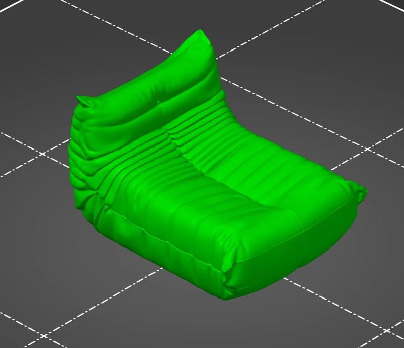 Model Armless Armchair Sofa Lounge   